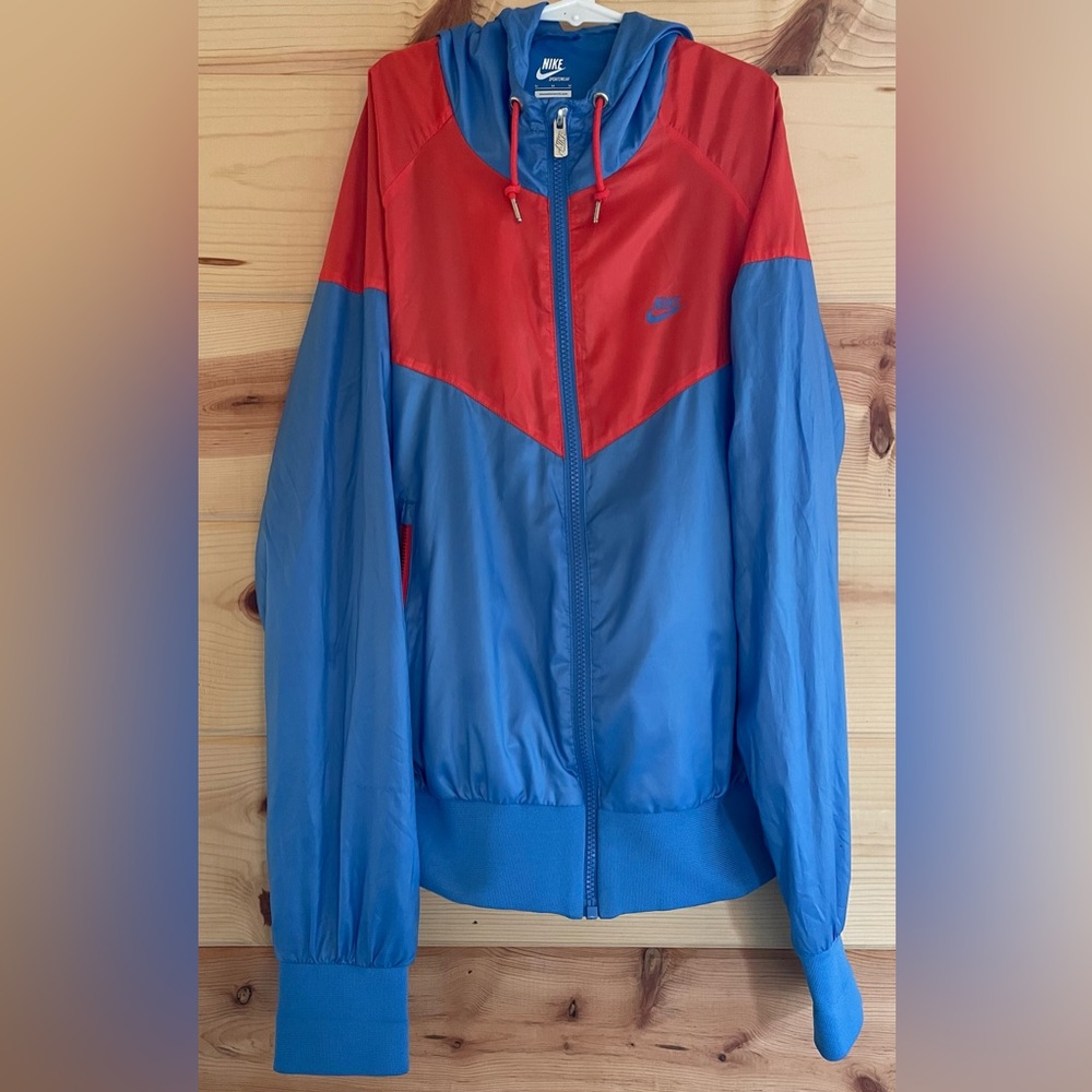 Nike windrunner size medium blue and orange good condition